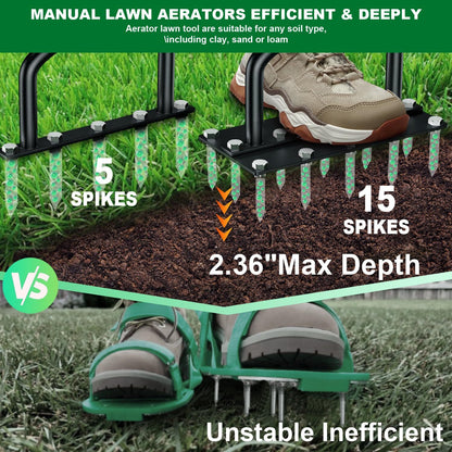 Dual-Action Lawn Aerator